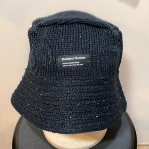 Black Standard Number Crochet Bucket Hat